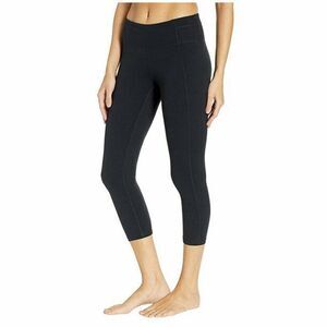 NWT New Black Prana Momento Capri Leggings Pants Womens Yoga S Gym Walk UPF 50+